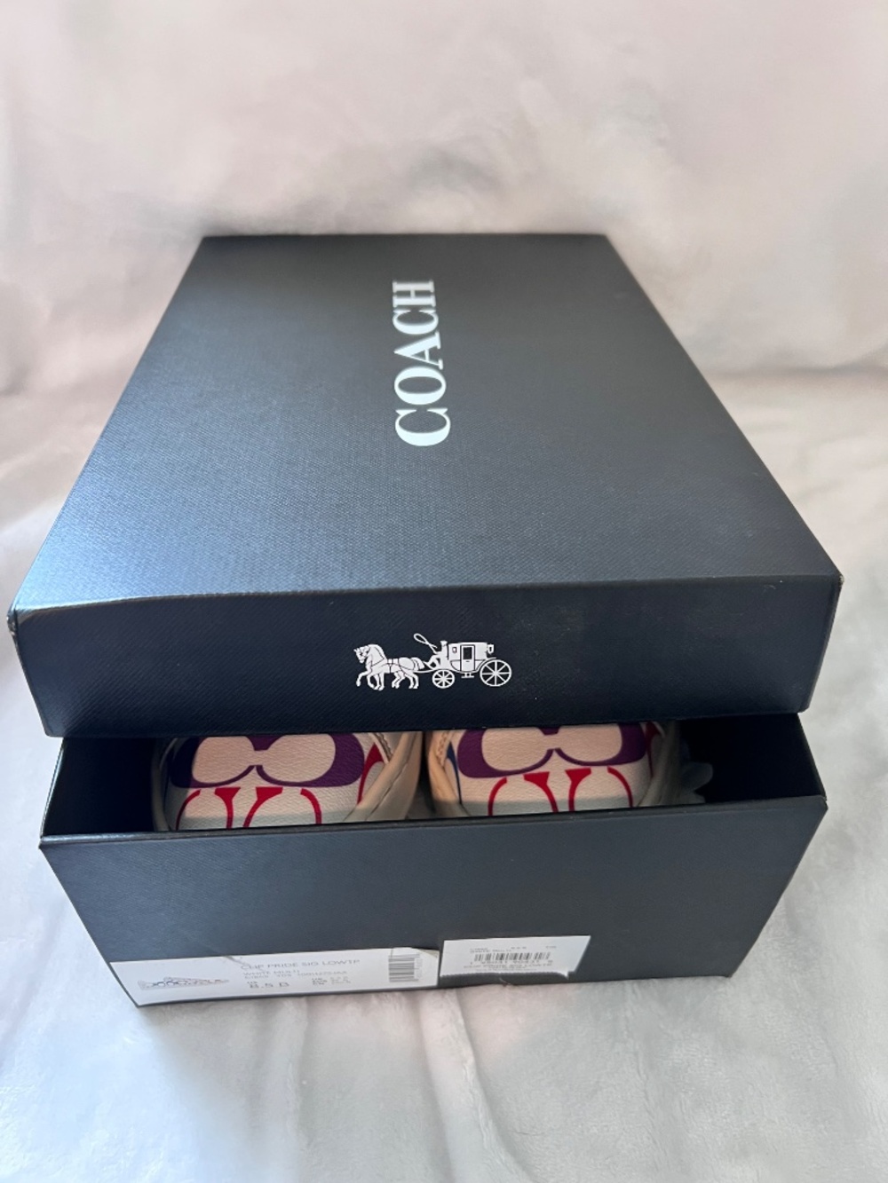 Coach Pride Collection Low Top Sneakers 8.5B - Picture 2 of 13